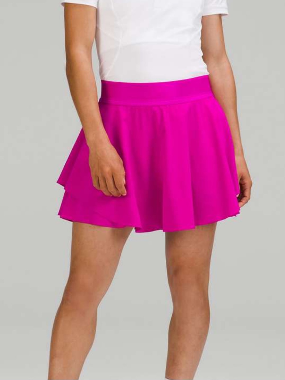 Lululemon Court Rival Perforated High-Rise Skirt Long Purple Highlight Sz 4*@22